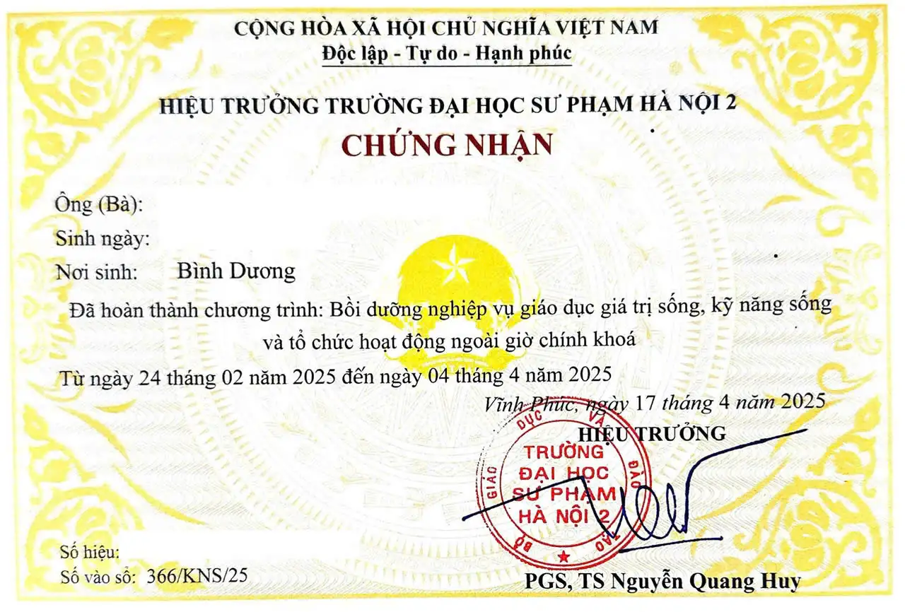 Bồi dưỡng Giá trị sống & Kỹ năng sống